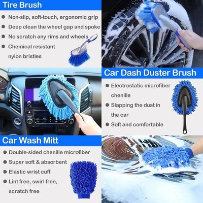 26pcs Car Detailing Brush Set Auto Car Cleaning Tools Kit Per Interni