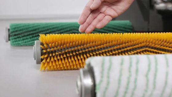 Spazzola a rulli industriali in nylon cilindrico per la pulizia della cinghia trasportatrice
