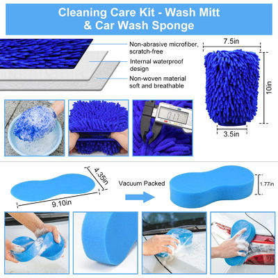 Vendita calda 23Pcs Car Detailing Brush Set con borsa da porta tutto uso pulito per pulire interno, esterno