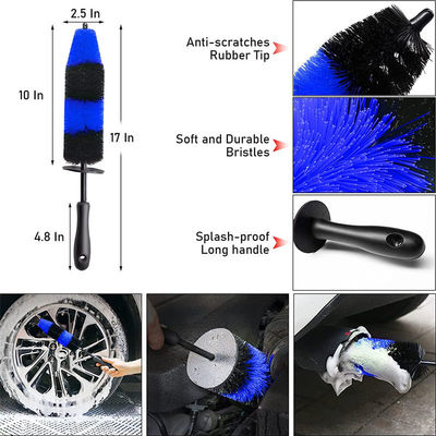 20pcs Car Wheel Tire Cleaning Brush Set Kit dettagliato Ruote Borsa di bordo dettagliato spazzole lavaggio