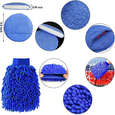 20pcs Car Wheel Tire Cleaning Brush Set Kit dettagliato Ruote Borsa di bordo dettagliato spazzole lavaggio