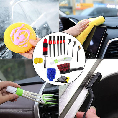 Fabbrica fornitura diretta 15Pcs dettaglio ruota auto / pneumatici set set spazzola kit per auto motocicletta pulizia utensili da lavaggio
