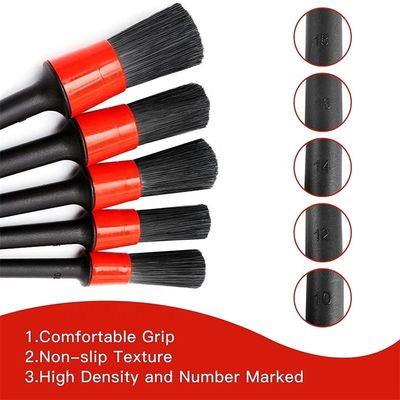 Vendita calda 5pcs Ultra Soft PP Spazzola per dettagliare l'interno dell'auto