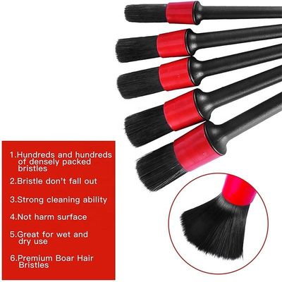 Vendita calda 5pcs Ultra Soft PP Spazzola per dettagliare l'interno dell'auto