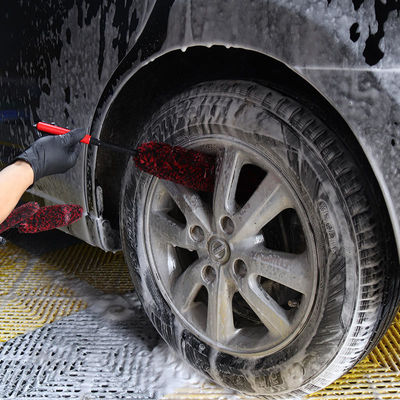 set di pulizia auto con spazzola per ruote in microfibra da 3 pezzi