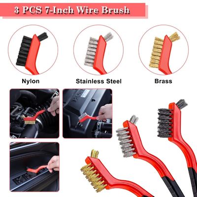 24 Pcs Car Detailing Brush Set Drill Soft Brushes Wash Kit Con Gel di Pulizia Per Interni Esterni Ruote Dashboard