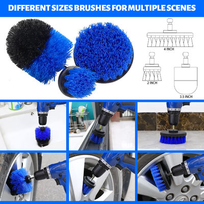 22 Pcs Kit dettaglio auto spazzole Set pulizia interna con auto trapano spazzola morbida attacco spugna lucidatura pad