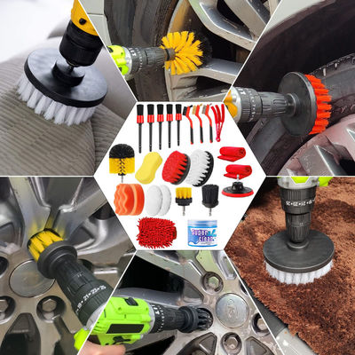 24 Pcs Autodetailing spazzola ceretta Spugna lavaggio interno esterno