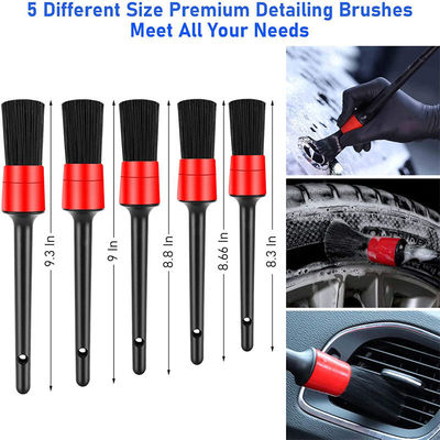 Prezzo di fabbrica 15 PCS Pelle morbida spazzola auto pulizia dettagliata utensili per auto impostato per pulire ventilazioni Dash Trim ruote