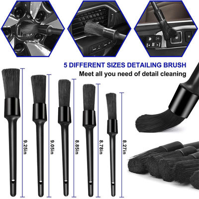 Nuovo set grigio per la pulizia dell' auto 16PCS Strumenti per la pulizia dell' auto