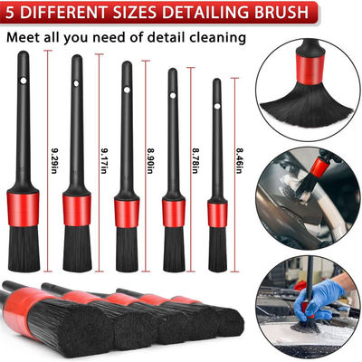 19Pcs Set spazzola per auto per auto per la pulizia di auto interno motociclo