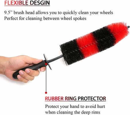 Car Tire Rim Woollyworm Wheel Brush Alloy Wheel Brush Strumento di decontaminazione