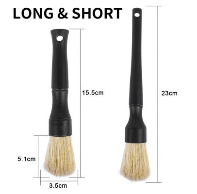 Capelli di cinghiale naturale Servizio auto, spazzole di dettaglio 2pcs