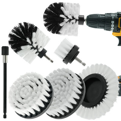 7Pcs Power Scrubber Attachments Set di spazzole per trivellazione con bastone di estensione per la pulizia domestica