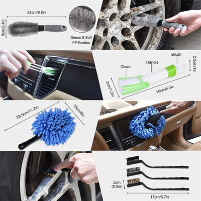 Pulsera di lavaggio auto in microfibra a manico lungo