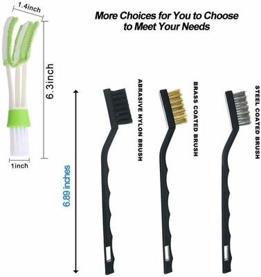 12PCS Auto Car Detailing Brush Vent Cleaner Tool Kit per pneumatici Dashboard interno esterno