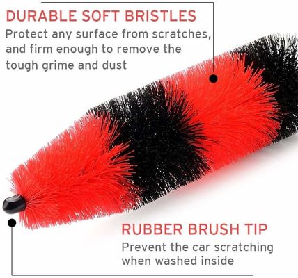 Car Tire Rim Woollyworm Wheel Brush Alloy Wheel Brush Strumento di decontaminazione