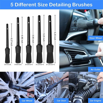 18pcs Spin Car Interior Dettagliato Stiro Spazzola Car Rim Spazzola Odm