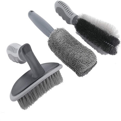 6pc Tipo T Manuale Single Car Detailing Brush Round Head per pneumatici