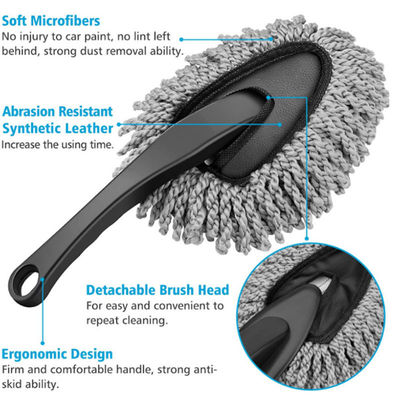 6pc Tipo T Manuale Single Car Detailing Brush Round Head per pneumatici