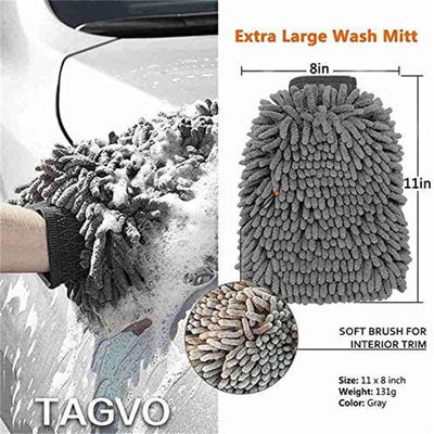 6pc Tipo T Manuale Single Car Detailing Brush Round Head per pneumatici