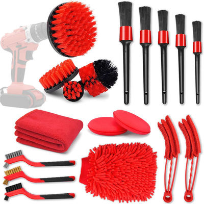 Pulizia per pneumatici di lusso per auto Pulizia per lavaggio auto in microfibra 18Pcs