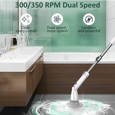 Pulizzatore elettrico a batteria con spazzolino 2500mAh