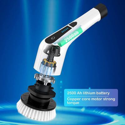 Pulizzatore elettrico senza fili a 220 giri al minuto Pulizzatore elettrico per la doccia con 7 teste di ricambio