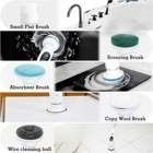 9In Spazzola di pulizia elettrica Spin Scrubber per bagno vasca da bagno piastrelle pavimento cucina