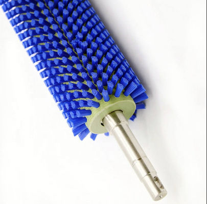 Spazzola a rulli industriali in nylon blu PP per la pulizia di frutta e verdura ODM