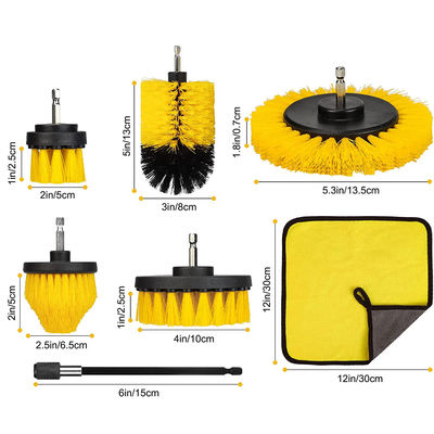 7 pezzi spazzole da trapano Power scrubber pulizia per le cerniere auto cucina
