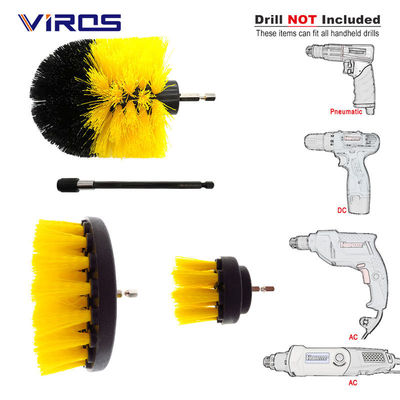 5 pezzi di foratura pulita spazzola Power Scrubber per tappeto cucina auto ruota occhiali pulizia