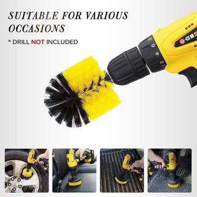 6pcs Foratura Pulizia spazzola Attachments Set Power Scrubber Per Autolavaggio Bagno
