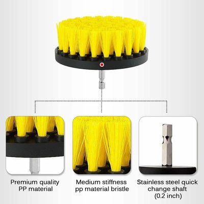 6pcs Foratura Pulizia spazzola Attachments Set Power Scrubber Per Autolavaggio Bagno