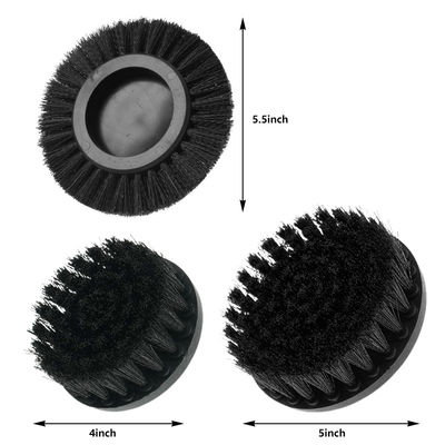 Set di spazzole per trivellazione nero Color più duro spazzole con 3pcs