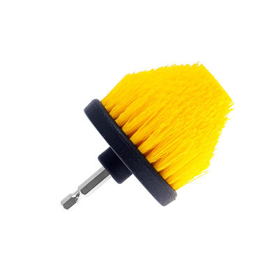 Colore giallo 2,5 pollici Pp Material Brush With Electric Drill Brush per la pulizia dell' auto