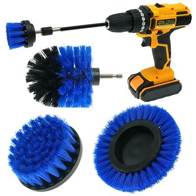 Pulizzatore a spazzola a foratura blu per una pulizia efficiente delle superfici
