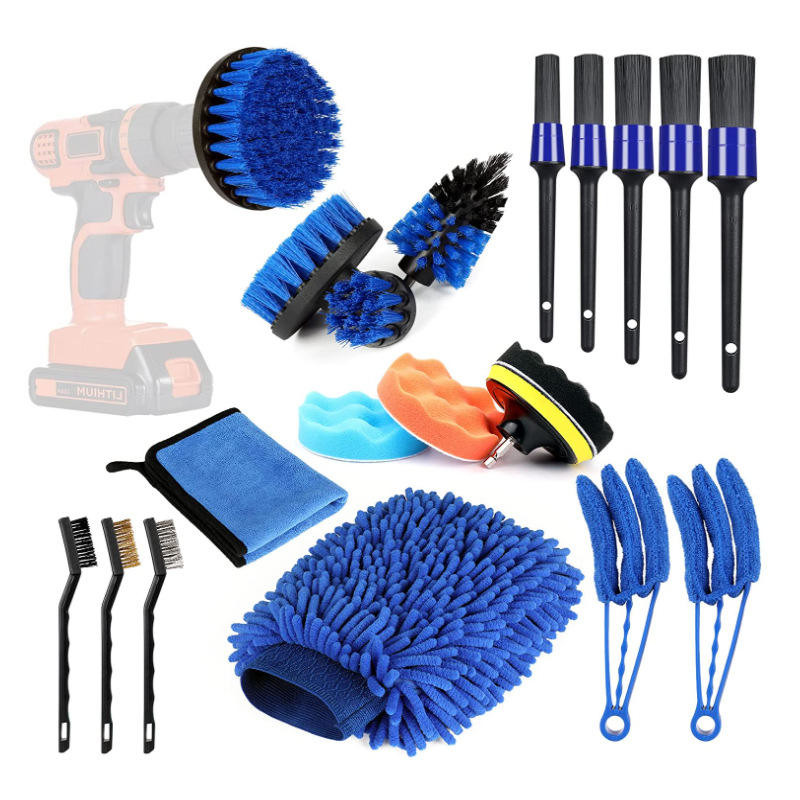 20pcs Fabricazione Scrubber Plastico Auto Wash Brush Kit Per Auto Wash Set