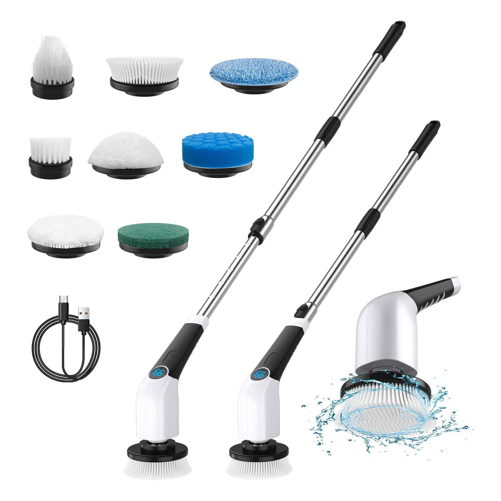 OEM Pavimenti LiIon Spazzola di pulizia elettrica Turbo Scrubber per la casa