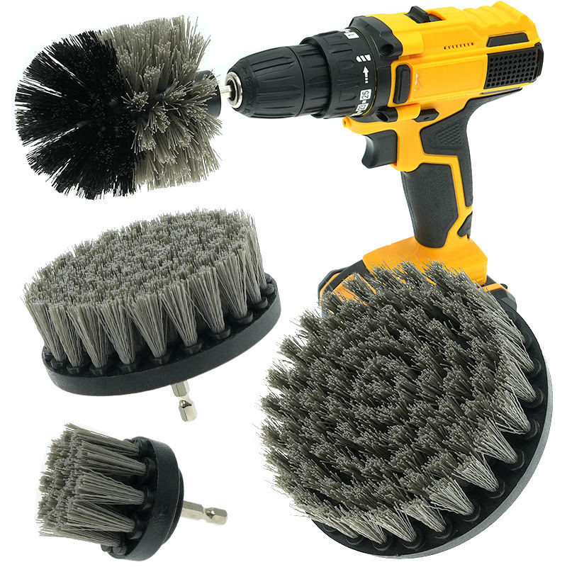 Domestico facile pulizia 4 Pcs spazzola per cucina bagno auto pulizia