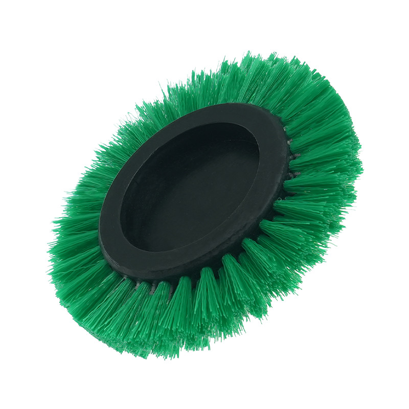 Confezione di testa di spazzola per trapano a colori verdi