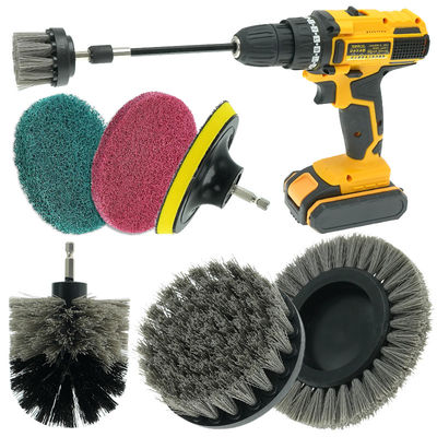 8pc Set di spazzole da trivello Power Scrubber Bagno Pulizia auto per auto