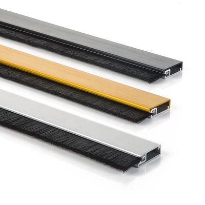OEM porta metallo spazzola a strisce industriale per la pulizia e lucidatura della polvere delle scale mobili